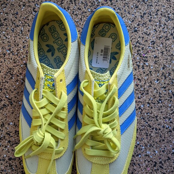 BRAND NEW! With Tags! Adidas SL 72 RS Yellow and Blue sneakers Unisex M8 W9 - Picture 2 of 4